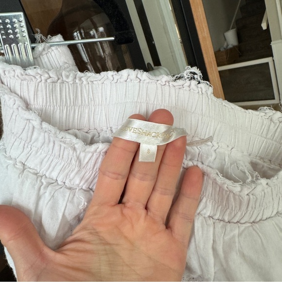 LoveShackFancy tiered mini skirt lace ruffles heritage pastel preppy small - Picture 3 of 9